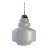 Ancienne suspension opaline 1970 vintage