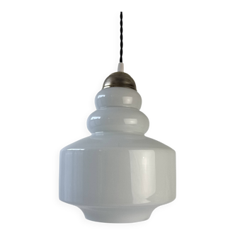 Ancienne suspension opaline 1970 vintage