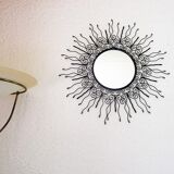 Mirror sun wrought iron 70cm