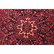 1960s Vintage Persian Handmade Wool Cotton Red Area Rug  242x339