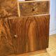 Art Deco English Burr Walnut Cocktail Sideboard – Circa 1930s  A stunning o