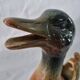 Old barbotine jug Saint Clément Mallard Duck A027