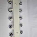 Vintage wall coat rack, five hooks, 70s