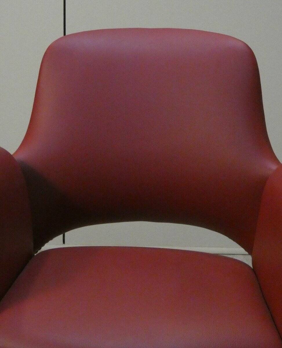 Set of 2 vintage swivel chairs in vinyl, 1960s
