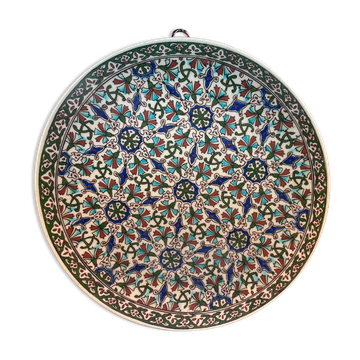 Old dish in ceramic pottery, Maghreb probable Tunisia