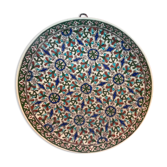 Plat ancien en céramique poterie, Maghreb probable Tunisie