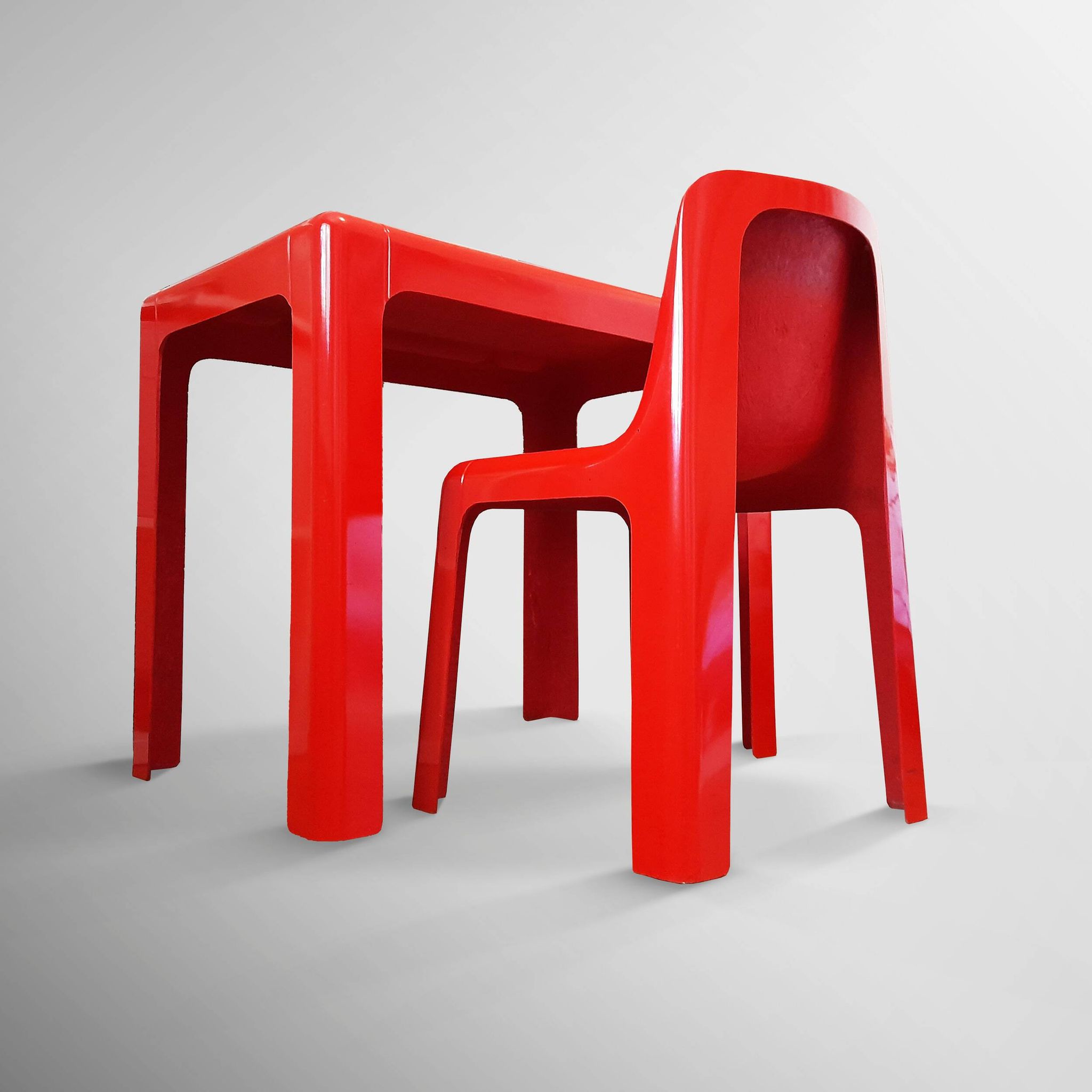 Ozoo 700 Chair and Desk by Marc Berthier for DAN, France, 1970s