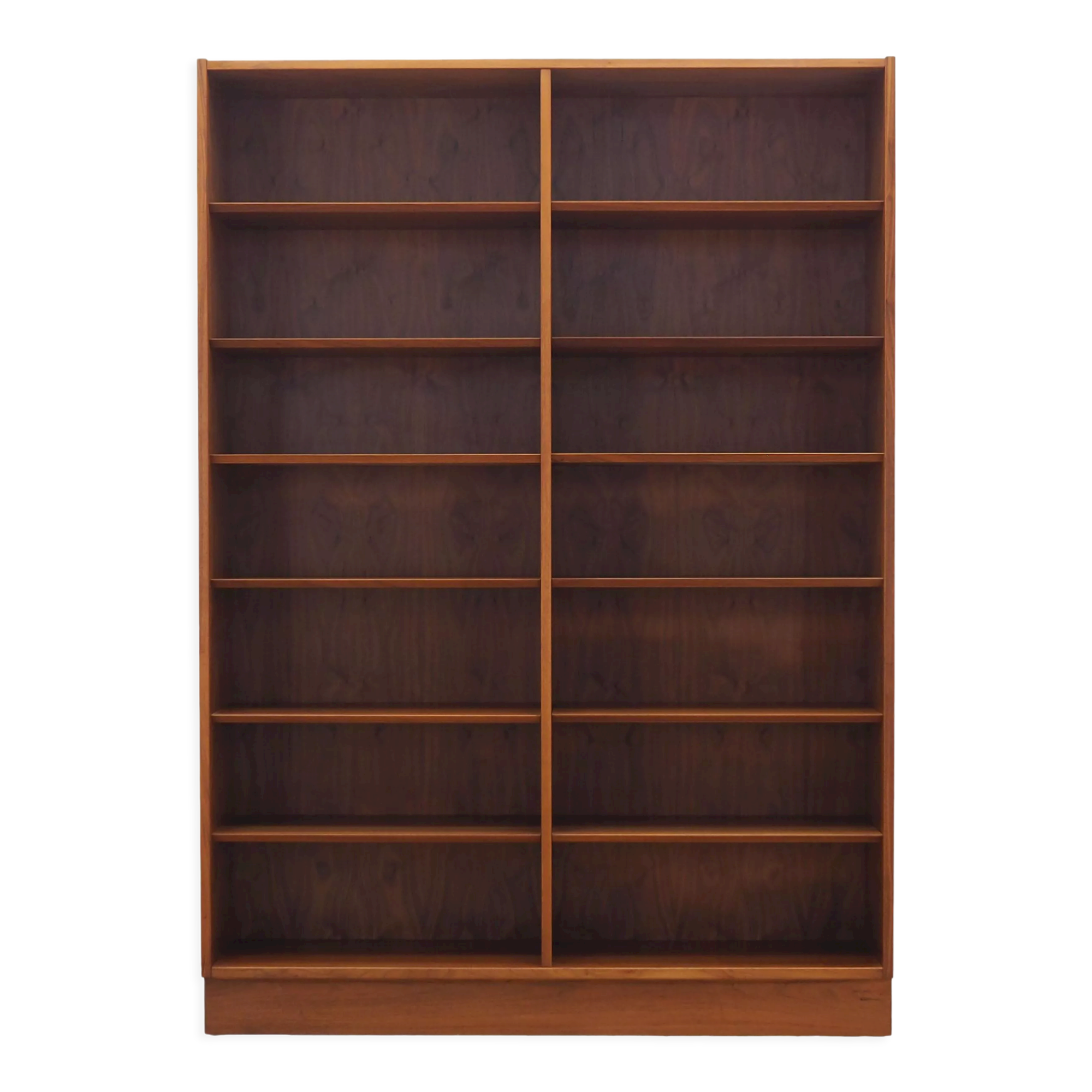 Walnut bookcase, Danish design, 1970s, production Hundevad