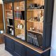 Library in solid cherry wood