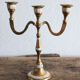 Chandelier 3 branches en laiton et nacre