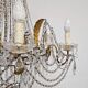 Antique crystal chandelier with floral details 1910
