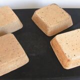 Set of four sandstone ramekins