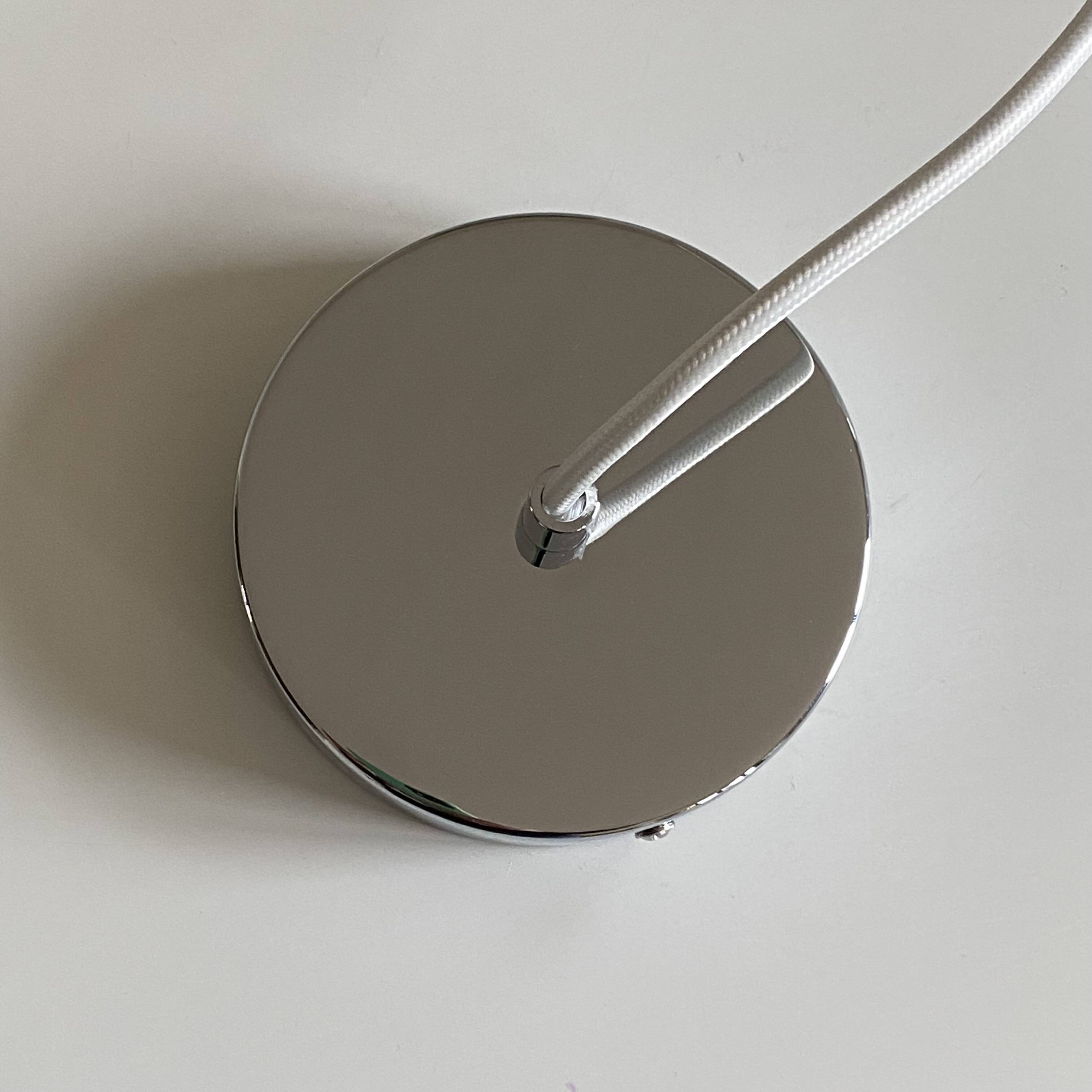 Large Art Deco suspension white opaline glass Philips