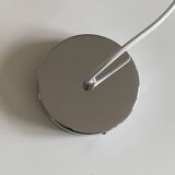 Large Art Deco suspension white opaline glass Philips