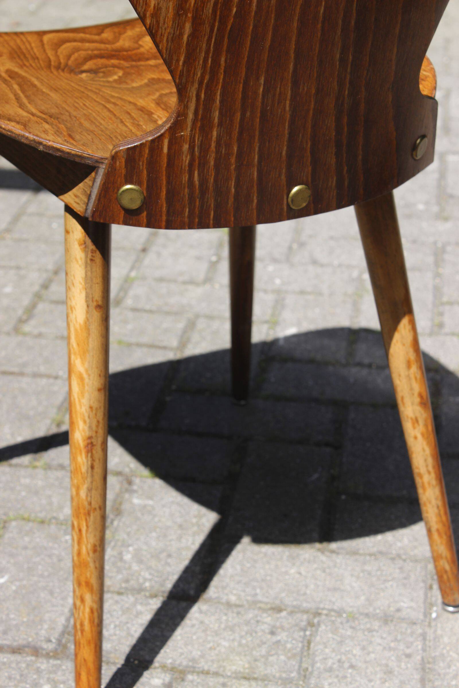 Pair of "Fourmi" bistro chairs Baumann France 1960s