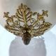 Lustre Empire en bronze et cristal
