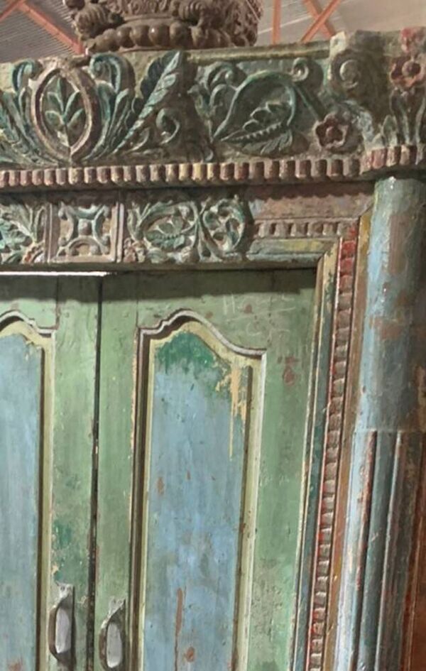 Ancienne porte indienne piece et patine d''origine