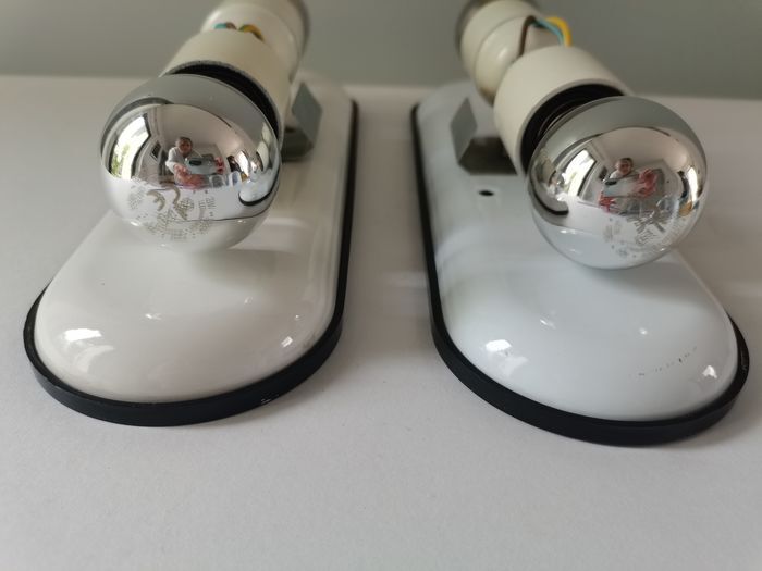 Dui model wall lamps by Vico Magistretti for Artemide
