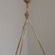 French Art Deco Ceiling Light ROS Degue Frosted Molded Glass Plafonnier