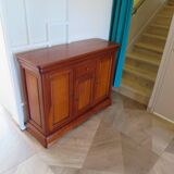 Sideboard - Long entrance cabinet - 1 drawer - 3 doors - solid wood - Louis Philippe