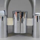 Pair of vintage chrome wall lights