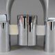 Pair of vintage chrome wall lights
