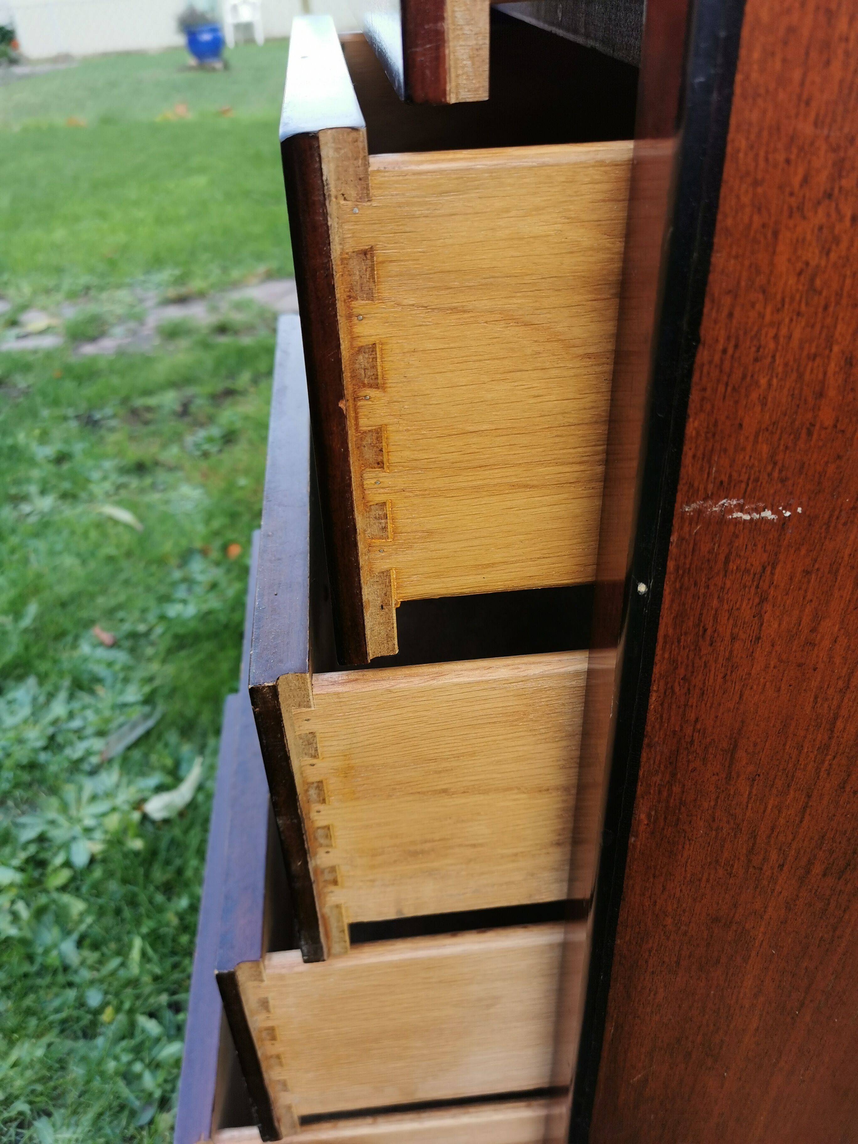 Navy weekly in solid mahogany, 7 drawers, National Airy, Type Glasgow