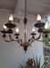 Italian gold coloured chandelier 1970s