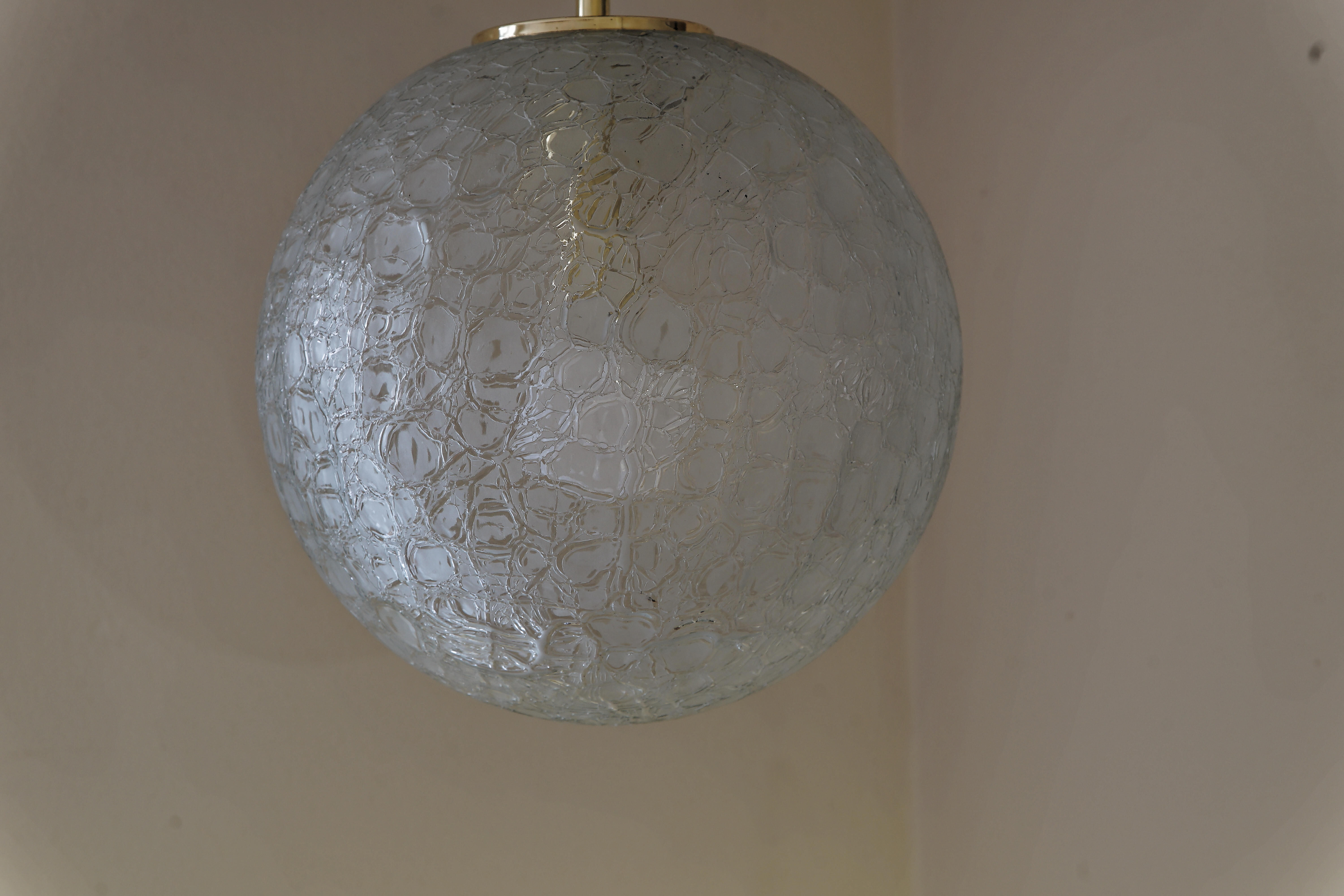 Large Handblown Glass Pendant from Doria Leuchten, 1960s