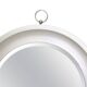 Round Silver Steel Wall Mirror Attributed to Sergio Mazza, Italy