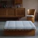 Modern Danish daybed, reupholstered, made of pine, by Nyt i Bo, 1970s.
