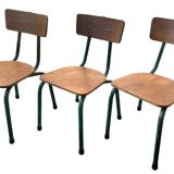 Set of 3 nursery school chairs