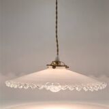 Suspension en opaline blanche
