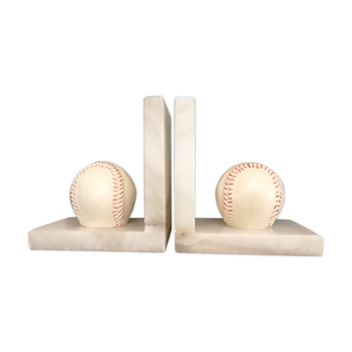 Paire de serre livres en marbre