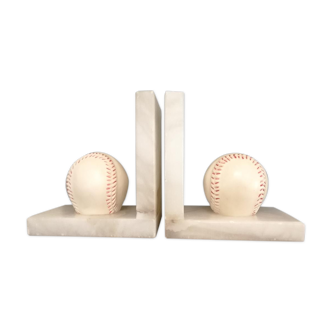 Pair of marble book ends