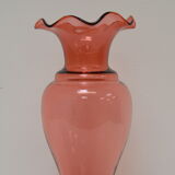 Art Czech glass vase, by Glasswork Novy Bor, 1950s