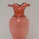 Art Czech glass vase, by Glasswork Novy Bor, 1950s