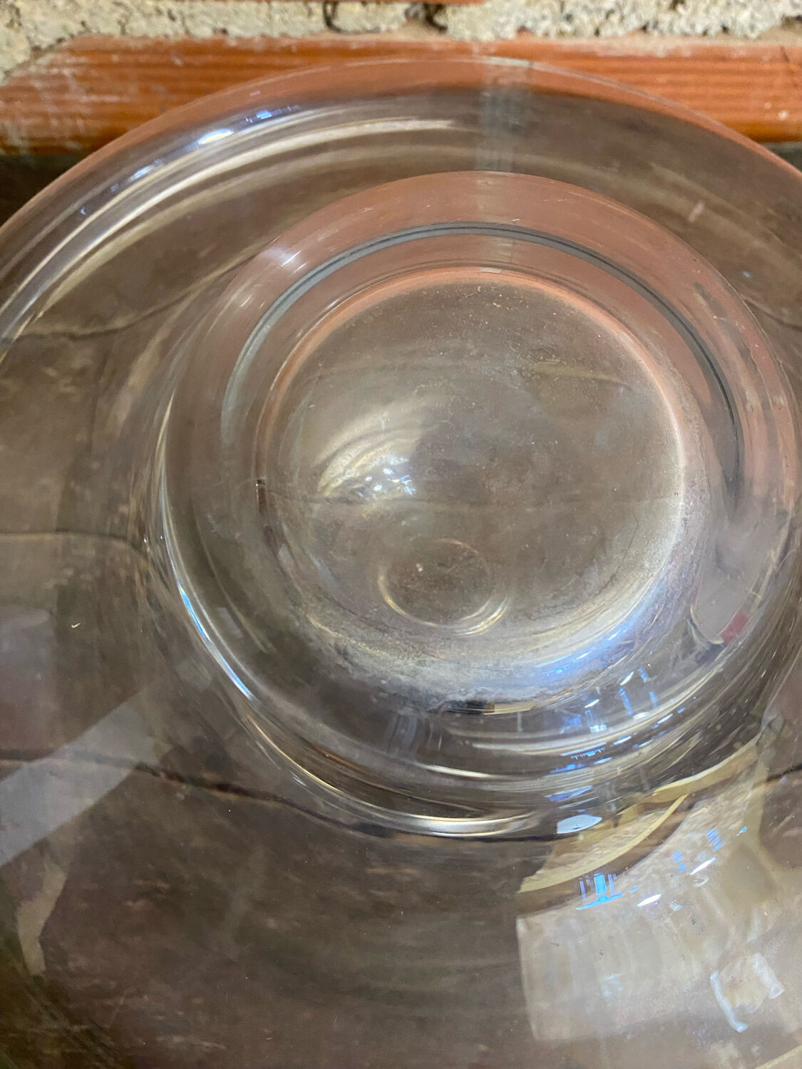 Vintage Glass Decanter Carafe Table Art #D850