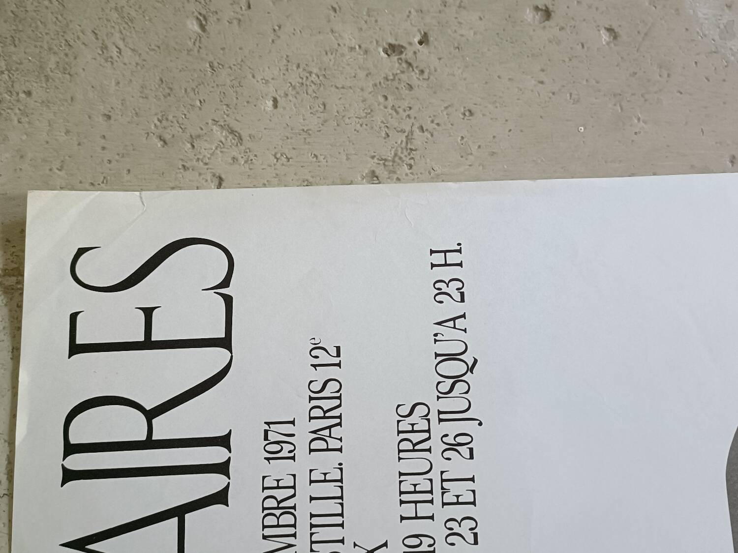 Original poster for the Antiques Fair