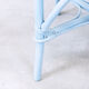 Nordic blue braided rattan armchair