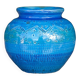 Céramique Aldo Londi pour Bitossi , vase vintage, collection, vase bleu rimini, déco intérieur