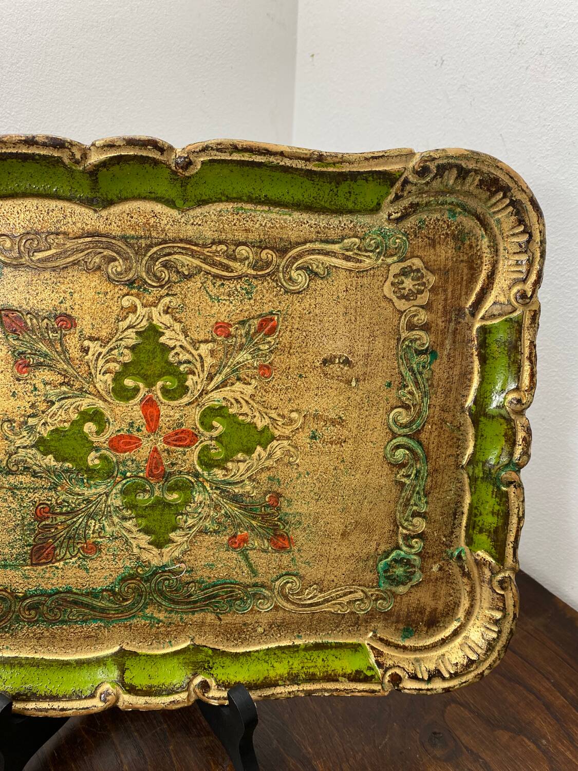 Florentine wooden tray
