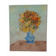 Tableau huile sur toile bouquet ancien