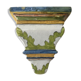 Rustic ceramic wall console