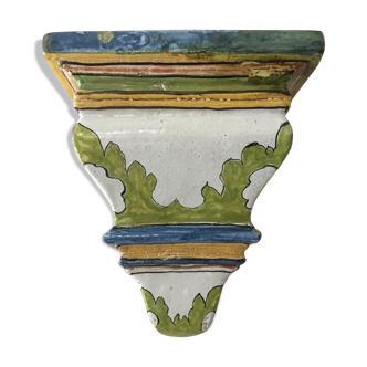 Rustic ceramic wall console