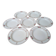 7 old deep plates in Salins earthenware model Nénuphar 24.5cm