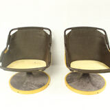 Pair of vintage norwegian lounge chair from Söda Galvano, 1970s