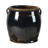 Hú - Black enamelled Chinese confit pot no. 1