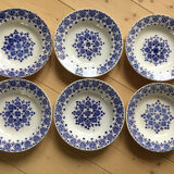 6 hollow plates St Amand decor Fez 2073