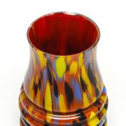 Art Deco Spatterglass vase, glass, Czechoslovakia, 1930s